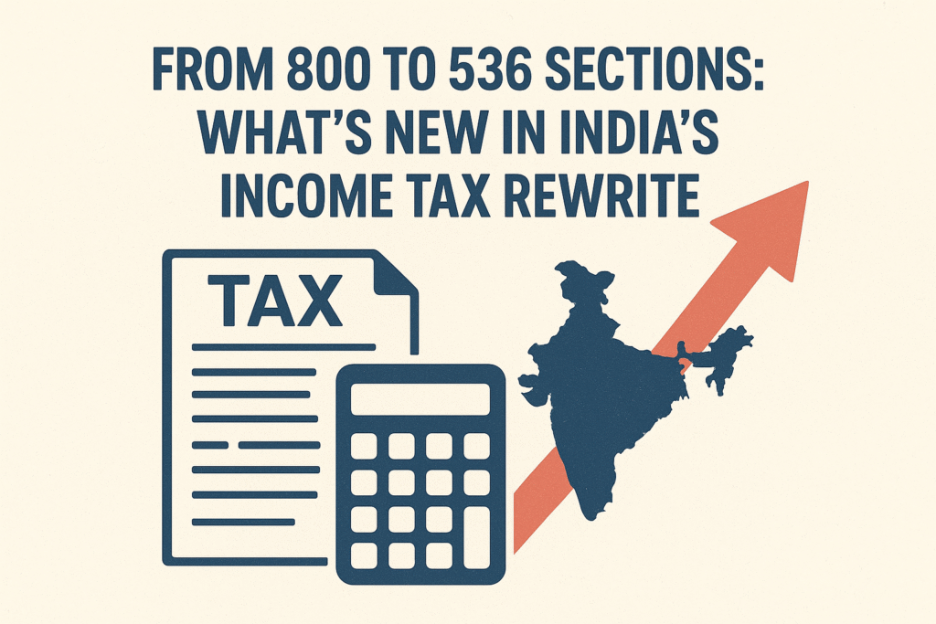From 800 to 536 Sections What’s New in India’s Income Tax Rewrite