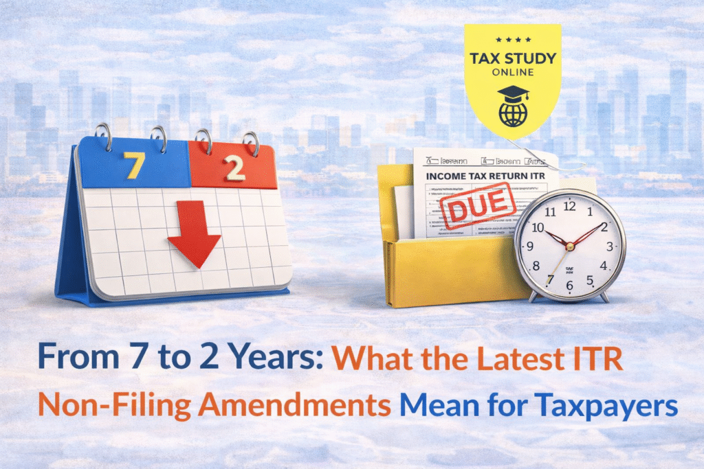 From 7 to 2 Years What the Latest ITR Non-Filing Amendments Mean for Taxpayers