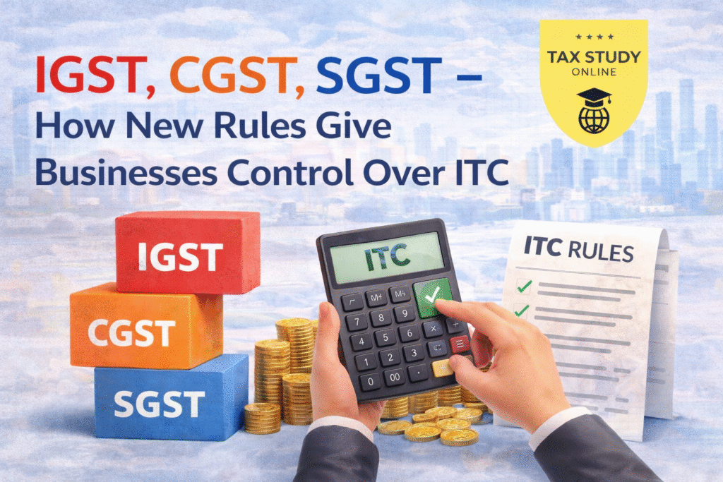 IGST, CGST, SGST – How New Rules Give Businesses Control Over ITC