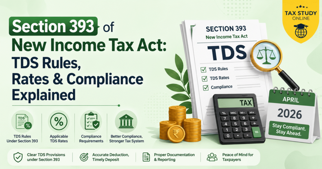 “Section 393 of New Income Tax Act TDS Rules, Rates & Compliance Explained”