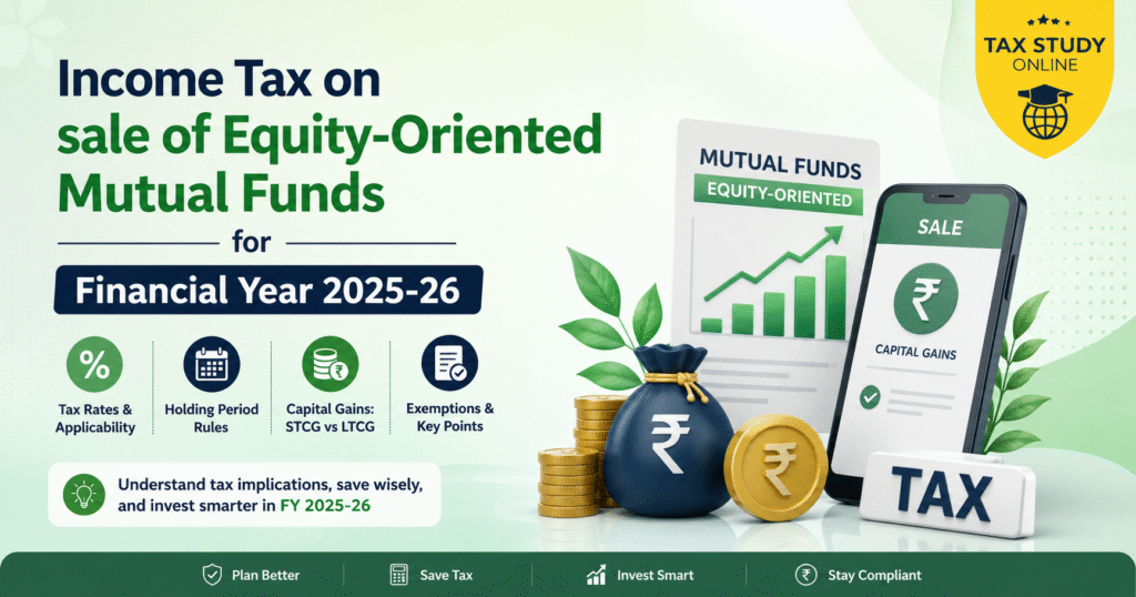 Income Tax on sale of Equity-Oriented Mutual Funds for Financial Year 2025-26