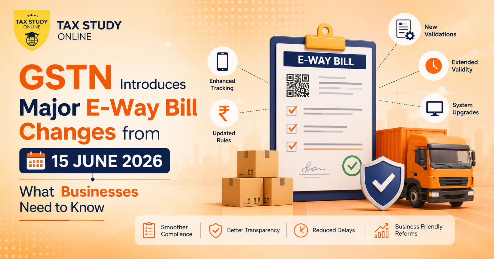 GSTN Introduces Major E-Way Bill Changes from 15 June 2026 What Businesses Need to Know