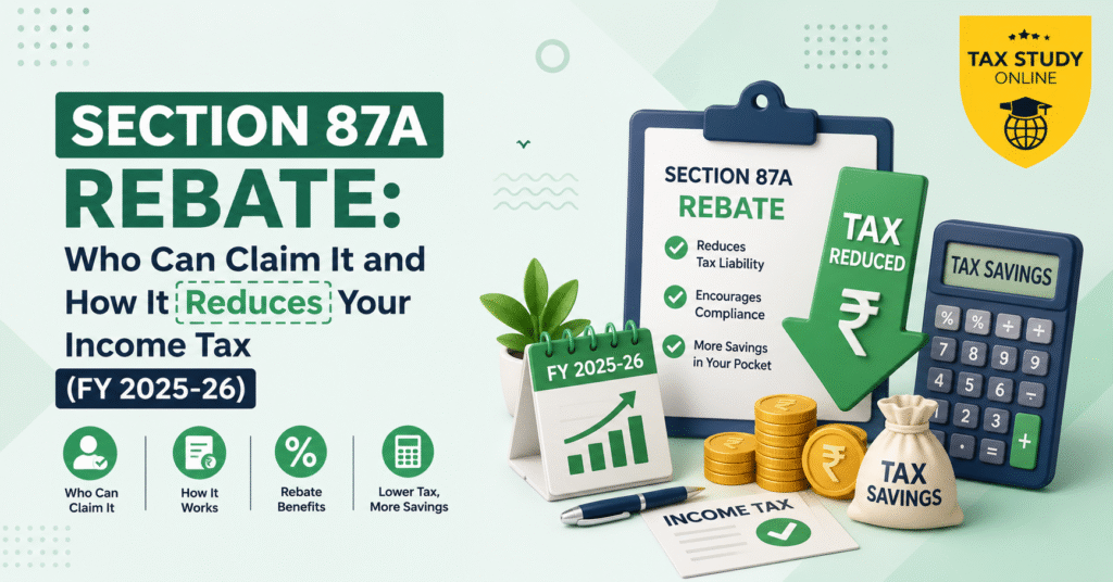 Section 87A Rebate Who Can Claim It and How It Reduces Your Income Tax (FY 2025-26)